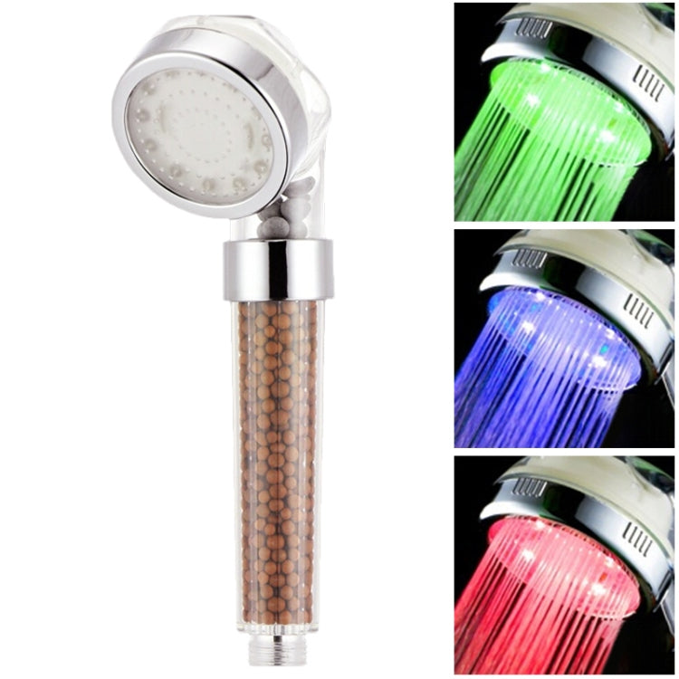 SDS-A23 15 LEDs ABS Temperature Sensor Negative Ions RGB LED Shower Head, Size: 23 x 6.5 x 5.8cm, Interface:  20mm - Shower Head by PMC TechLife | Online Shopping South Africa | PMC TechLife | Buy Now Pay Later Mobicred