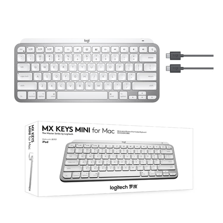 Logitech MX Keys Mini Mac Version Wireless Bluetooth Ultra-thin Smart Backlit Keyboard (Grey) - free shipping - PMC TechLife - Order now!