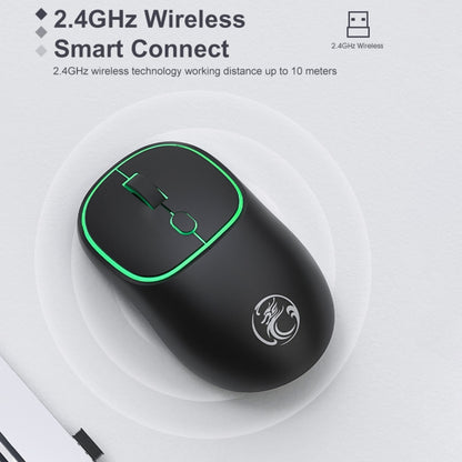 iMICE W-618 Rechargeable 4 Buttons 1600 DPI 2.4GHz Silent Wireless Mouse for Computer PC Laptop (Milk Tea) - Wireless Mice by iMICE | Online Shopping South Africa | PMC Jewellery | Buy Now Pay Later Mobicred