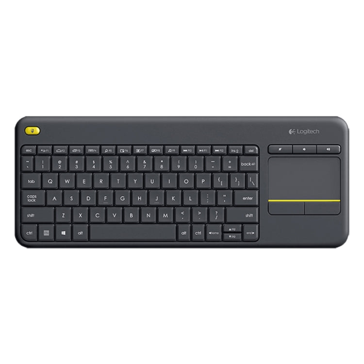 Logitech K400 Plus 2.4GHz Wireless Touch Control Keyboard, Wireless Range: 10m (Black) - Wireless Keyboard by Logitech | Online Shopping South Africa | PMC Jewellery | Buy Now Pay Later Mobicred