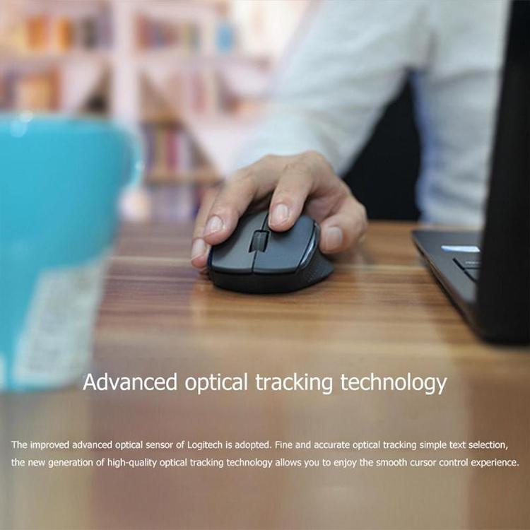 Logitech M280 2.4GHz 3-keys 1000DPI Wireless Optical Mouse, Wireless Range: 10m(Black) - free shipping - PMC Jewellery - Order now!