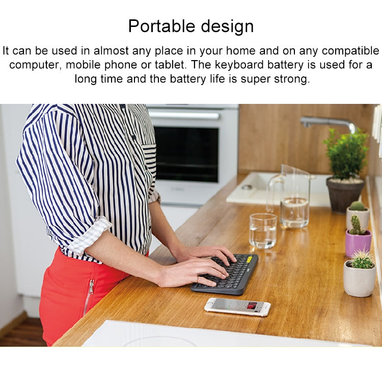 Logitech K380 Portable Multi-Device Wireless Bluetooth Keyboard(Black) - free shipping - PMC Jewellery - Order now!