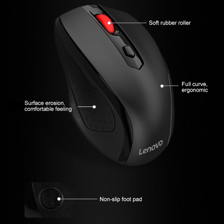 Lenovo M21 One-key Service Wireless Mouse (Black) - Wireless Mice by Lenovo | Online Shopping South Africa | PMC Jewellery | Buy Now Pay Later Mobicred