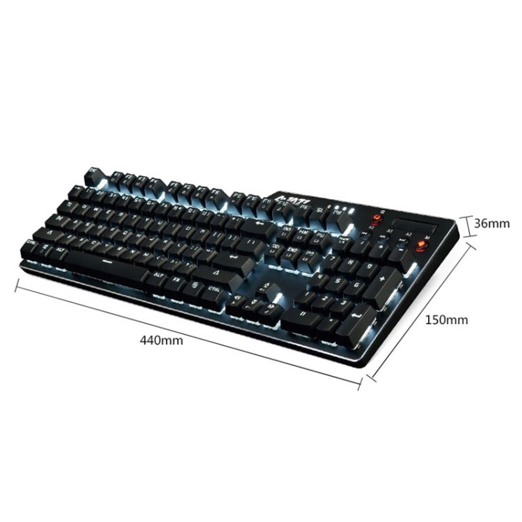 Ajazz AK35I Multimedia Knob Gaming Backlight Alloy Machinery Keyboard (Black Tea Axis) - Wired Keyboard by Ajazz | Online Shopping South Africa | PMC Jewellery | Buy Now Pay Later Mobicred