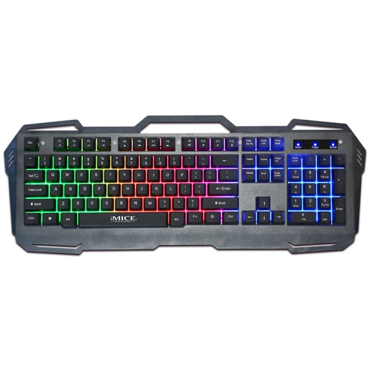 iMICE AK-400 USB Interface 104 Keys Wired Colorful Backlight Gaming Keyboard for Computer PC Laptop(Black) - Wired Keyboard by iMICE | Online Shopping South Africa | PMC Jewellery | Buy Now Pay Later Mobicred