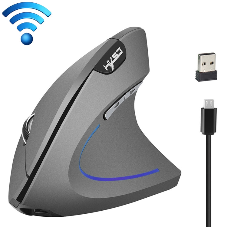 HXSJ T22 2.4GHz Wireless 4-Keys 2400 DPI Adjustable Ergonomics Optical Vertical Mouse - Wireless Mice by HXSJ | Online Shopping South Africa | PMC Jewellery | Buy Now Pay Later Mobicred