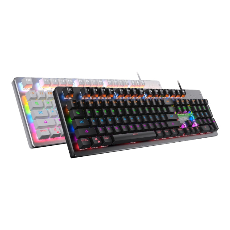 YINDIAO ZK-3 USB Mechanical Gaming Wired Keyboard, Black Shaft (White) - free shipping - PMC Jewellery - Order now!