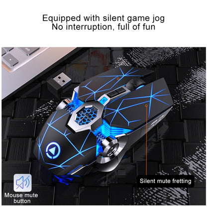 YINDIAO A7 2.4GHz 1600DPI 3-modes Adjustable 7-keys Rechargeable RGB Light Wireless Silent Gaming Mouse (White) - Wireless Mice by YINDIAO | Online Shopping South Africa | PMC Jewellery | Buy Now Pay Later Mobicred