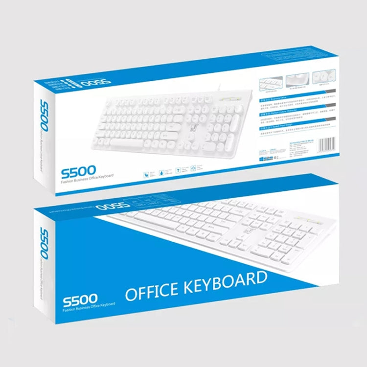 ZGB S500 Round Key USB Wired Computer Keyboard (Black) - free shipping - PMC TechLife - Order now!
