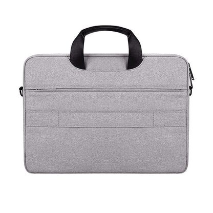 DJ08 Oxford Cloth Waterproof Wear-resistant Laptop Bag for 15.6 inch Laptops, with Concealed Handle & Luggage Tie Rod & Adjustable Shoulder Strap (Grey) - 15 inch by PMC Jewellery | Online Shopping South Africa | PMC Jewellery | Buy Now Pay Later Mobicred