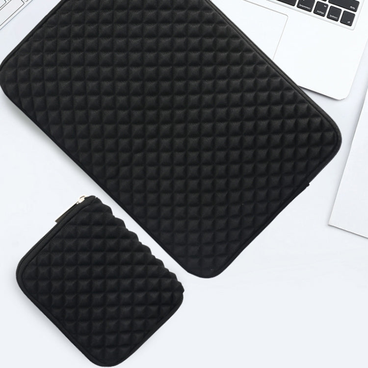 Diamond Texture Laptop Power Bag, Size: 16 x 13 x 1.5cm (Mint Green) - free shipping - PMC TechLife - Order now!