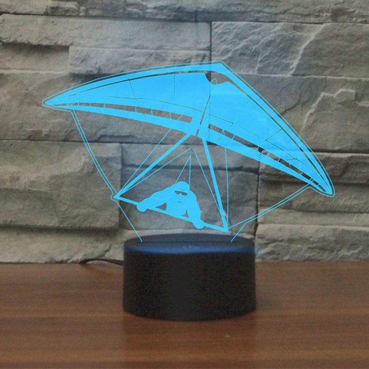 Hang Glider Shape 3D Colorful LED Vision Light Table Lamp, 16 Colors Remote Control Version - Novelty Lighting by PMC TechLife | Online Shopping South Africa | PMC TechLife | Buy Now Pay Later Mobicred