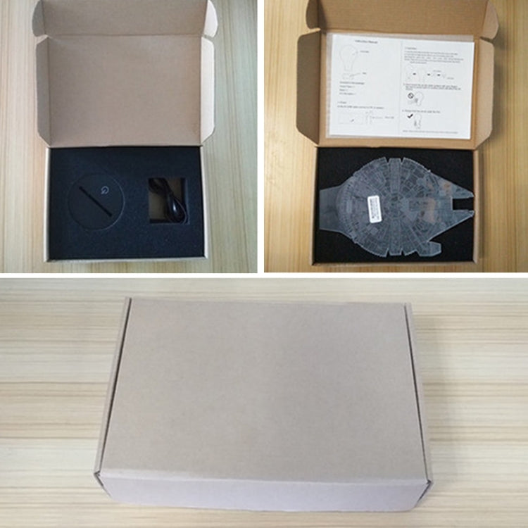 Hang Glider Shape 3D Colorful LED Vision Light Table Lamp, 16 Colors Remote Control Version - Novelty Lighting by PMC TechLife | Online Shopping South Africa | PMC TechLife | Buy Now Pay Later Mobicred