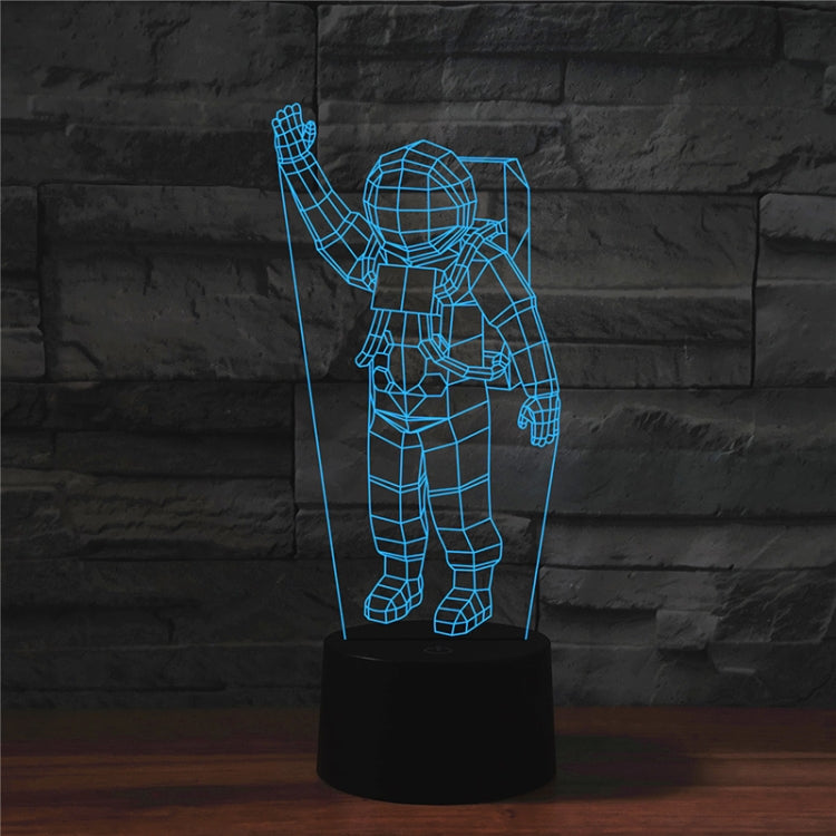 Astronaut Shape 3D Colorful LED Vision Light Table Lamp, Crack Remote Control Version - Novelty Lighting by PMC TechLife | Online Shopping South Africa | PMC TechLife | Buy Now Pay Later Mobicred