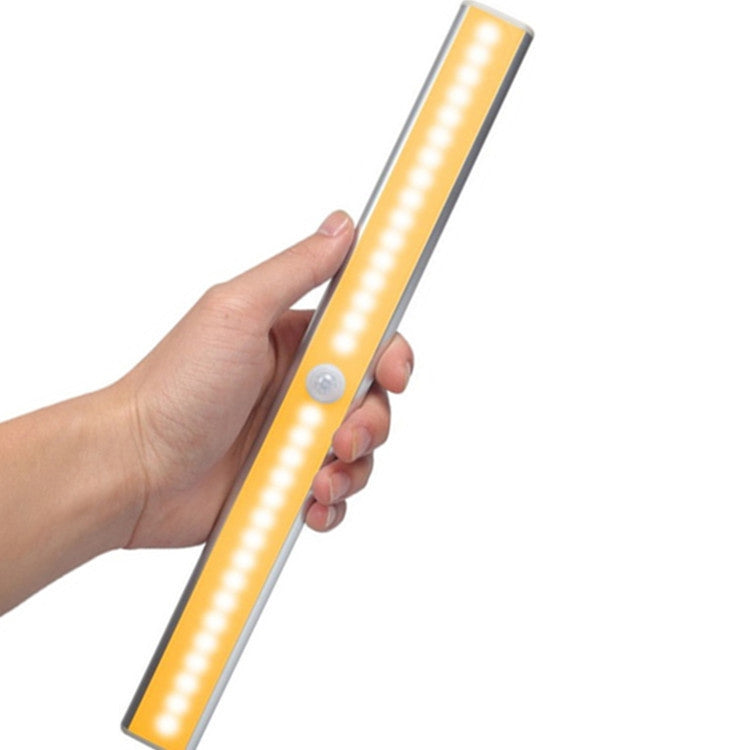 2.8W 20 LEDs Warm White Wide Screen Intelligent Human Body Sensor Light LED Corridor Cabinet Light, USB Charging Version - Sensor LED Lights by PMC TechLife | Online Shopping South Africa | PMC TechLife | Buy Now Pay Later Mobicred