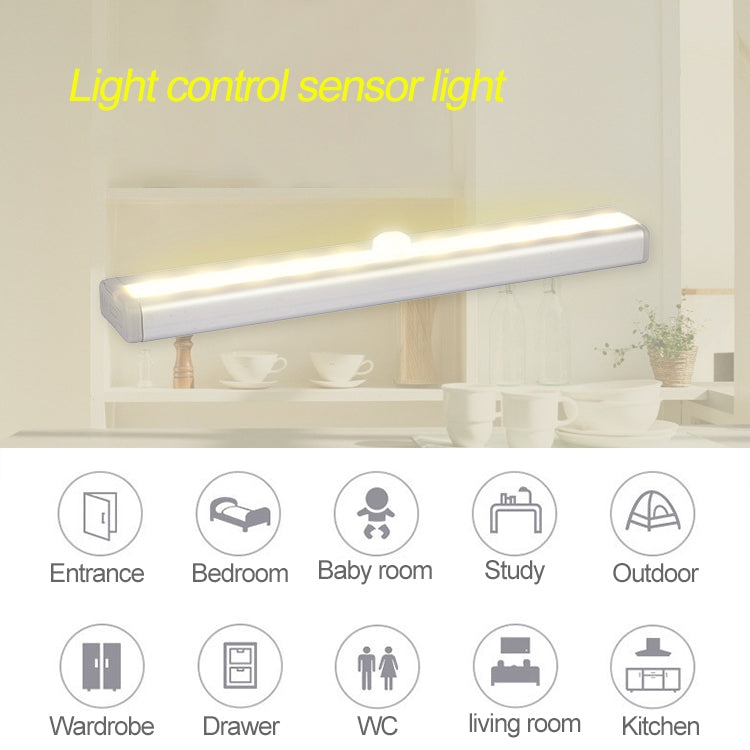 2.8W 20 LEDs Warm White Wide Screen Intelligent Human Body Sensor Light LED Corridor Cabinet Light, USB Charging Version - Sensor LED Lights by PMC TechLife | Online Shopping South Africa | PMC TechLife | Buy Now Pay Later Mobicred