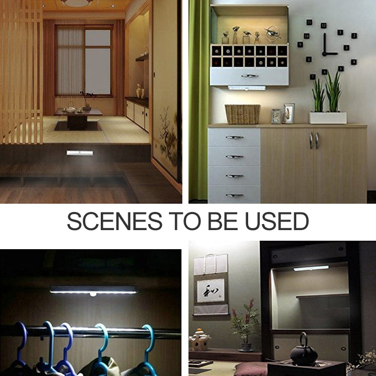 2.8W 20 LEDs Warm White Wide Screen Intelligent Human Body Sensor Light LED Corridor Cabinet Light, USB Charging Version - Sensor LED Lights by PMC TechLife | Online Shopping South Africa | PMC TechLife | Buy Now Pay Later Mobicred