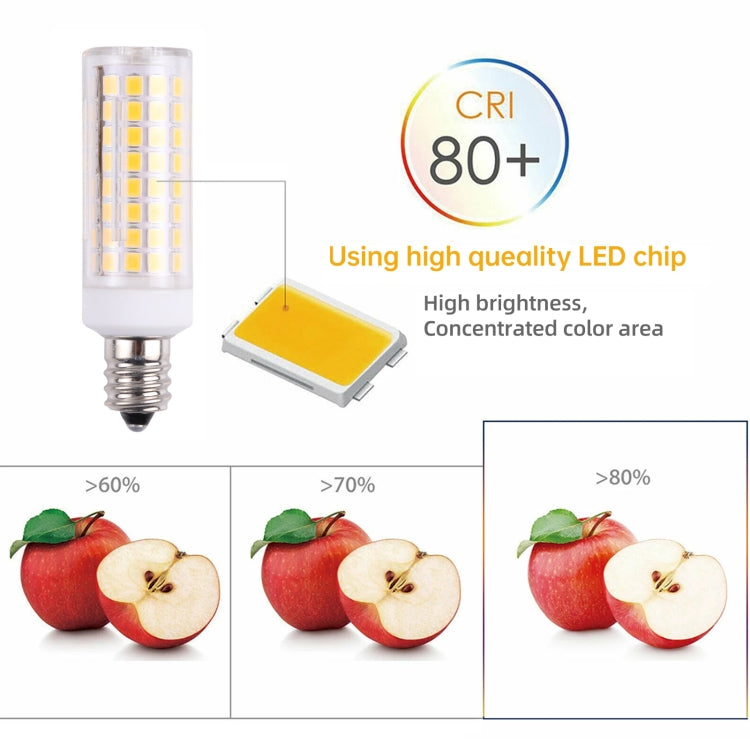 E12 102 LEDs SMD 2835 2800-3200K LED Corn Light, AC 110V(Warm White) - LED Blubs & Tubes by PMc TechLife | Online Shopping South Africa | PMc TechLife | Buy Now Pay Later Mobicred