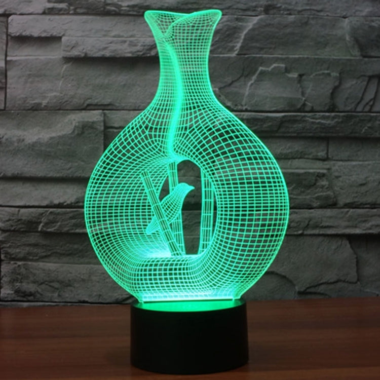 Bird In The Cage Style 3D Touch Switch Control LED Light , 7 Color Discoloration Creative Visual Stereo Lamp Desk Lamp Night Light - Novelty Lighting by PMC TechLife | Online Shopping South Africa | PMC TechLife | Buy Now Pay Later Mobicred
