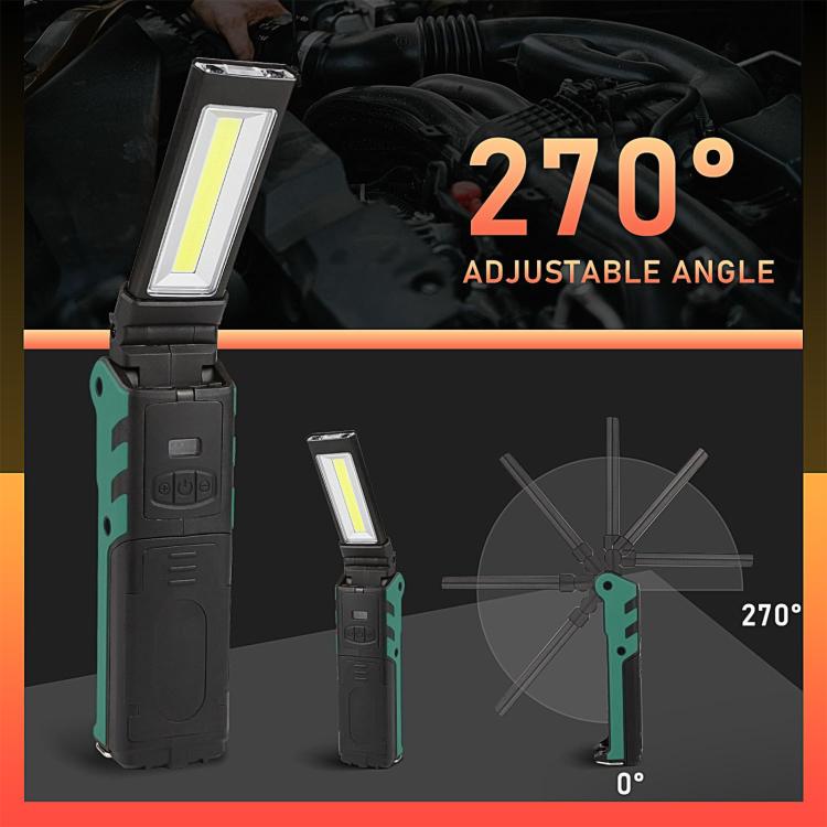 ES106 IP44 Waterproof COB Work Light USB Rechargeable Emergency Flashlight - Camping Lighting by PMc TechLife | Online Shopping South Africa | PMc TechLife | Buy Now Pay Later Mobicred