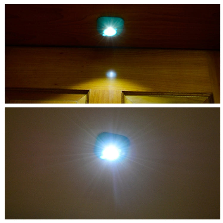 White Light Mini Human Body Motion Induction Ceiling Night Light , Porch Wall Lamps for Cabinets / Bedroom / Bathroom / Living Room, Sensor Distance: 2-3m(Black) - Sensor LED Lights by PMC TechLife | Online Shopping South Africa | PMC TechLife | Buy Now Pay Later Mobicred