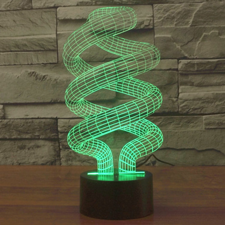 Spiral Style 3D Touch Switch Control LED Light , 7 Color Discoloration Creative Visual Stereo Lamp Desk Lamp Night Light - free shipping - PMC TechLife - Order now!
