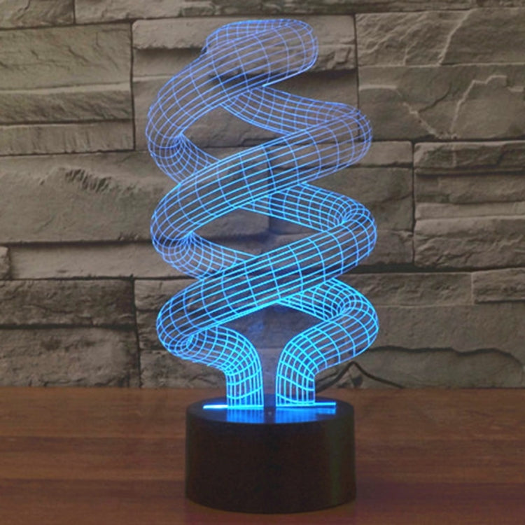 Spiral Style 3D Touch Switch Control LED Light , 7 Color Discoloration Creative Visual Stereo Lamp Desk Lamp Night Light - free shipping - PMC TechLife - Order now!