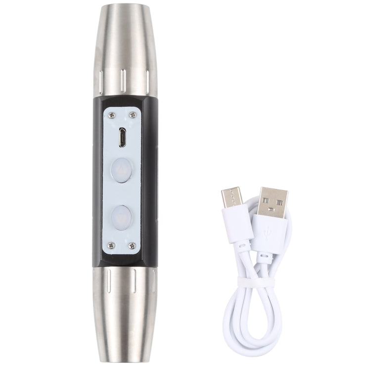 S-88 USB Charging Dual-head Four-light Source Jade Identification Flashlight - free shipping - PMc TechLife - Order now!