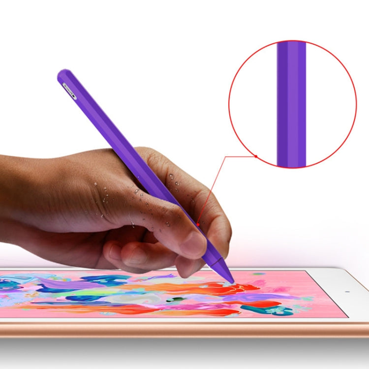 Stylus Pen Silica Gel Protective Case for Apple Pencil 2 (Grey) - Pencil Accessories by PMC Jewellery | Online Shopping South Africa | PMC Jewellery | Buy Now Pay Later Mobicred
