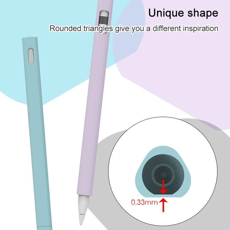LOVE MEI For Apple Pencil 2 Triangle Shape Stylus Pen Silicone Protective Case Cover(Blue) - free shipping - PMC TechLife - Order now!
