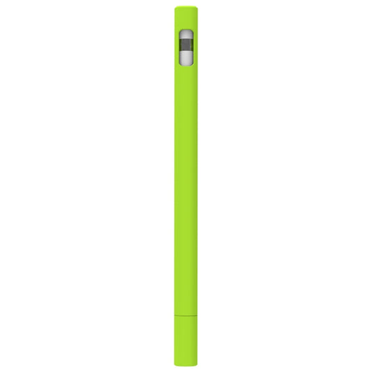 LOVE MEI For Apple Pencil 1 Triangle Shape Stylus Pen Silicone Protective Case Cover (Fluorescent Green) - Pencil Accessories by LOVE MEI | Online Shopping South Africa | PMC Jewellery