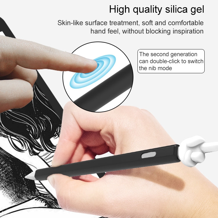 LOVE MEI For Apple Pencil 2 Middle Finger Shape Stylus Pen Silicone Protective Case Cover (Blue) - free shipping - PMC TechLife - Order now!