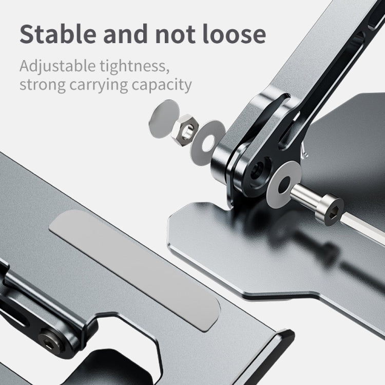 R-JUST HZ09 Mechanical Lifting Adjustable Laptop Holder (Silver) - MacBook Holder by R-JUST | Online Shopping South Africa | PMC TechLife | Buy Now Pay Later Mobicred