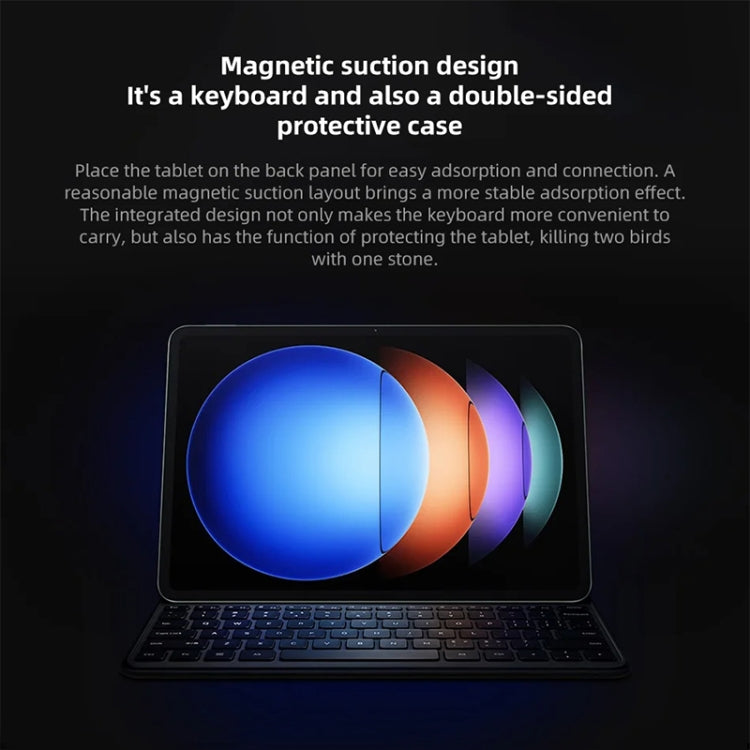Original For Xiaomi Pad 6S Pro Keyboard Protective Leather Case (White) - free shipping - PMC TechLife - Order now!