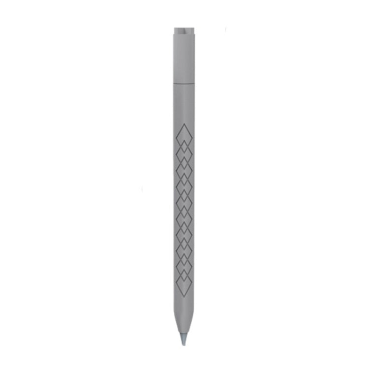 For Apple Pencil (USB-C) Diamond Pattern Silicone Stylus Pen Protective Case (Grey) - Pencil Accessories by PMC Jewellery | Online Shopping South Africa | PMC Jewellery | Buy Now Pay Later Mobicred