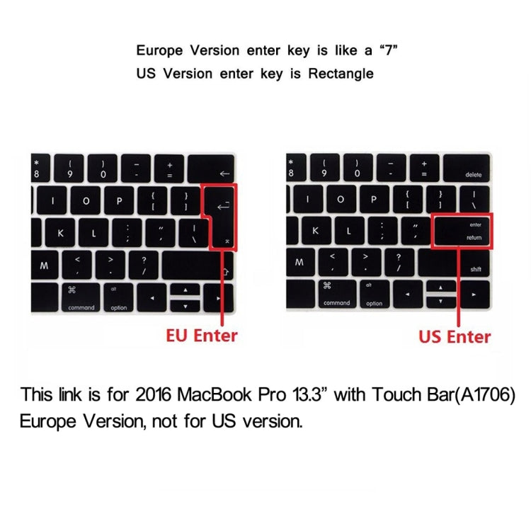 ENKAY Hat-Prince 2 in 1 Frosted Hard Shell Plastic Protective Case + Europe Version Ultra-thin TPU Keyboard Protector Cover for 2016 MacBook Pro 13.3 Inch with Touch Bar (A1706) (White) - MacBook Pro Cases by ENKAY | Online Shopping South Africa | PMC Jewellery | Buy Now Pay Later Mobicred