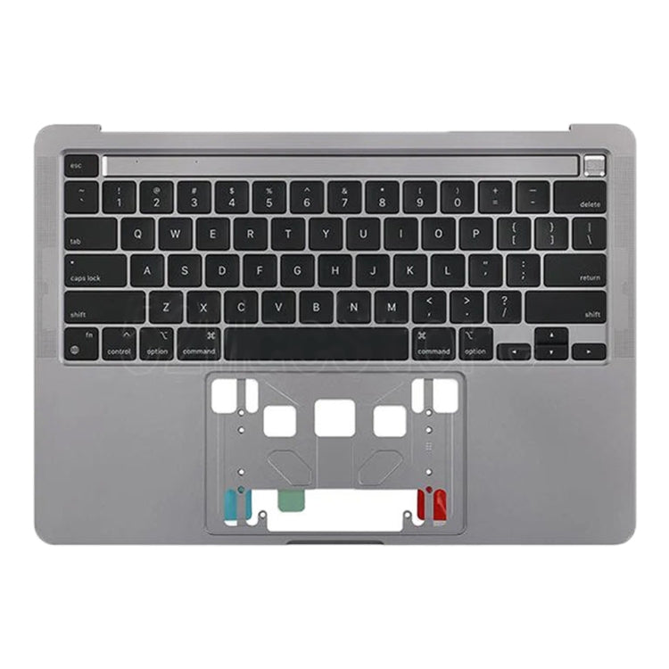 For Macbook Pro 13 inch 2021 A2338 C-side Cover + US Edition Key Board (Grey) - Bottom Cover by PMC TechLife | Online Shopping South Africa | PMC TechLife
