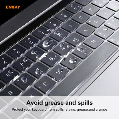 ENKAY TPU Keyboard Protector Cover for MacBook Pro 13.3 inch A1706 / A1989 / A2159 & Pro 15.4 inch A1707 / A1990 (withTouch Bar) , US Version - Keyboard Protector by ENKAY | Online Shopping South Africa | PMC Jewellery | Buy Now Pay Later Mobicred