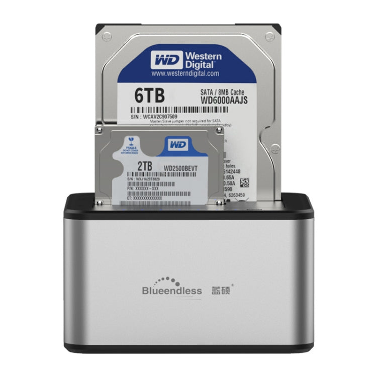 Blueendless 2.5 / 3.5 inch SATA USB 3.0 2 Bay Offline Copy Hard Drive Dock (AU Plug) - HDD Enclosure by Blueendless | Online Shopping South Africa | PMC Jewellery | Buy Now Pay Later Mobicred