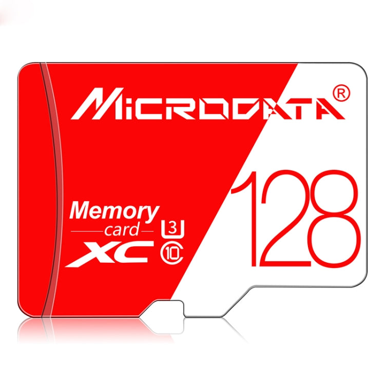 MICRODATA 128GB High Speed U3 Red and White TF(Micro SD) Memory Card - Micro SD Card by MiCRODATA | Online Shopping South Africa | PMC Jewellery | Buy Now Pay Later Mobicred