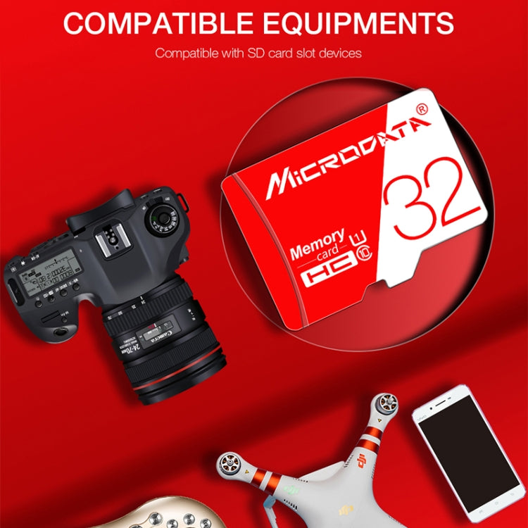 MICRODATA 128GB High Speed U3 Red and White TF(Micro SD) Memory Card - free shipping - PMC Jewellery - Order now!