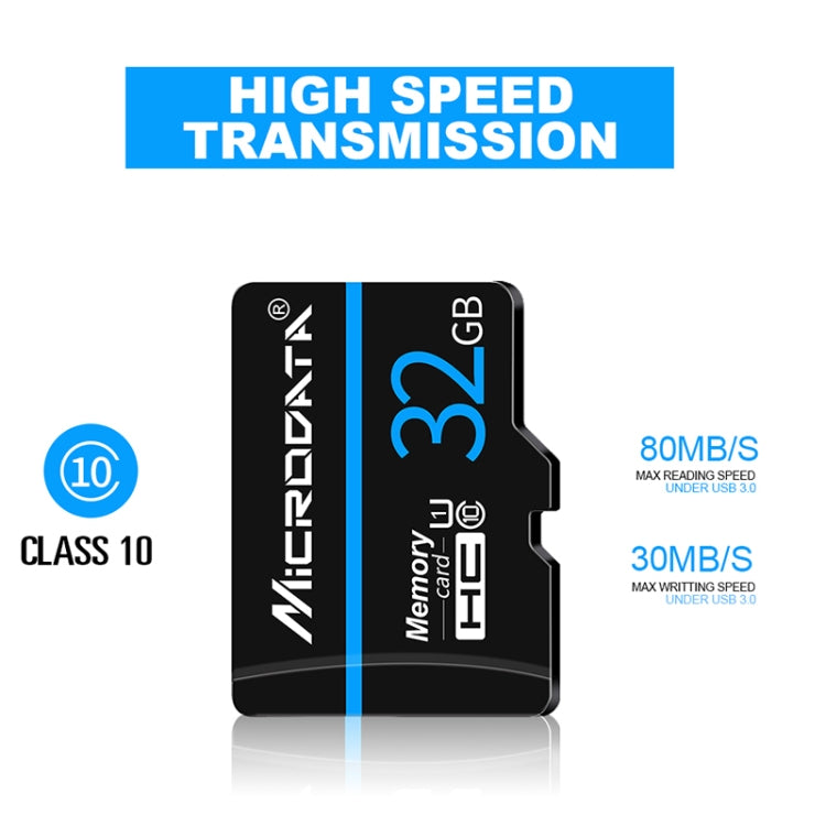 MICRODATA 128GB U3 Blue Line and Black TF(Micro SD) Memory Card - Micro SD Card by MiCRODATA | Online Shopping South Africa | PMC Jewellery | Buy Now Pay Later Mobicred