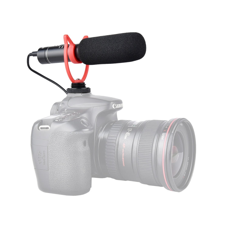 YELANGU YLG9930B MIC05 Professional Interview Condenser Video Shotgun Microphone with 3.5mm Audio Cable for DSLR & DV Camcorder(Black) - Camera Microphone by YELANGU | Online Shopping South Africa | PMC Jewellery | Buy Now Pay Later Mobicred