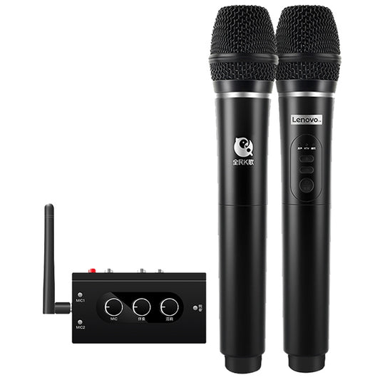 Original Lenovo TW01C TV K Song Dual Wireless Microphone with Sound Card Set - Microphone by Lenovo | Online Shopping South Africa | PMC Jewellery | Buy Now Pay Later Mobicred