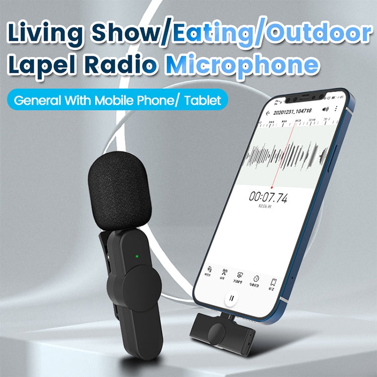 EP033T USB-C / Type-C Interface Lavalier Wireless Radio Microphone - Microphone by PMC TechLife | Online Shopping South Africa | PMC TechLife | Buy Now Pay Later Mobicred