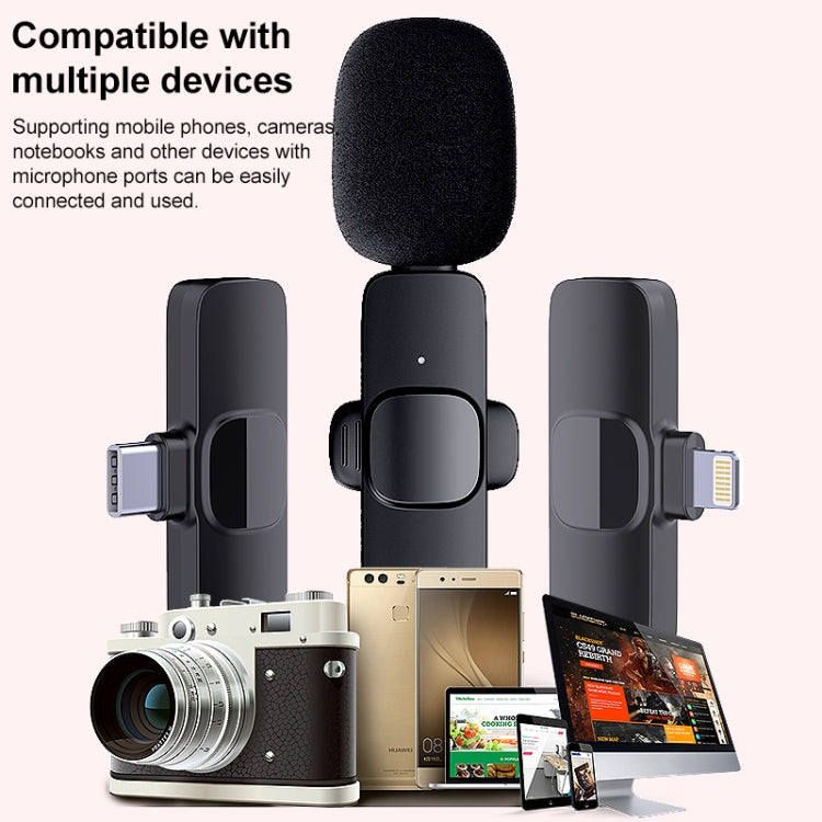 LT07 8 Pin Interface Mini Wireless Lavalier Microphone - free shipping - PMC Jewellery - Order now!