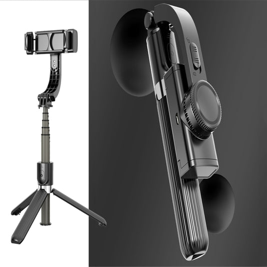 L08 Adjustable Gimbal Stabilize Bluetooth Self-timer Pole Tripod Selfie Stick (Black) - Selfie Sticks by PMC Jewellery | Online Shopping South Africa | PMC Jewellery | Buy Now Pay Later Mobicred