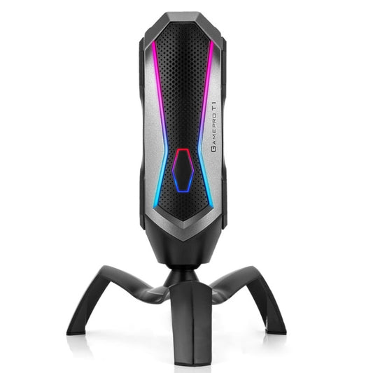 Yanmai T1 360-degree Free Rotation Cardioid Pointing Condenser Gaming Microphone with RGB Colorful Lighting & Pluggable USB-C / Type-C Cable, Cable Length: 1.7m - Microphone by Yanmai | Online Shopping South Africa | PMC Jewellery | Buy Now Pay Later Mobicred