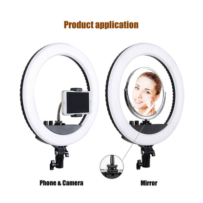 MANTOO RL-12 II 100-240V 28W 12 inch Two-color Dimmable Ring Fill Light with Tripod - Ring Light by MANTOO | Online Shopping South Africa | PMC Jewellery | Buy Now Pay Later Mobicred