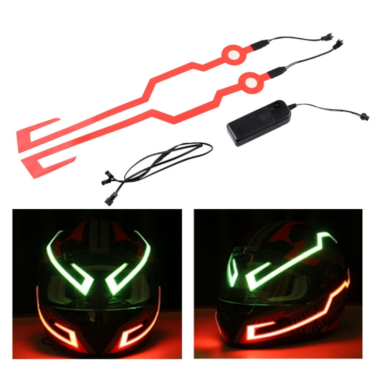 MB-MHL002 Motorcycle Modification Accessories Universal Pasteable Helmet Light Strip(Red) - Ornamental Parts by PMC TechLife | Online Shopping South Africa | PMC TechLife | Buy Now Pay Later Mobicred